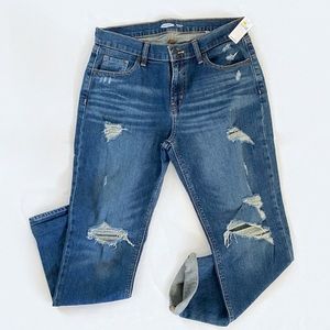 Old navy Ripped Boyfriend Mid-rise Jeans sz4